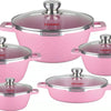Die-cast pot, aluminum pot, non-stick pot and soup pot set