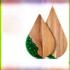 Acacia Wood Resin Cutting Board Pine Nut Shape Kitchen Chopping Board