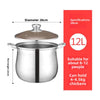 Extra-thick stainless steel soup pot