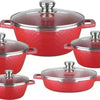 Die-cast pot, aluminum pot, non-stick pot and soup pot set