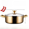 Stainless steel double-handle pot for small hot pot