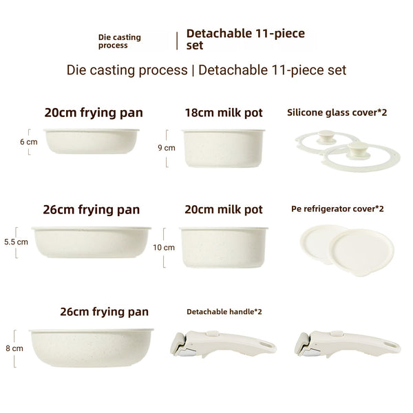 Removable Handle Non-Stick Pot
