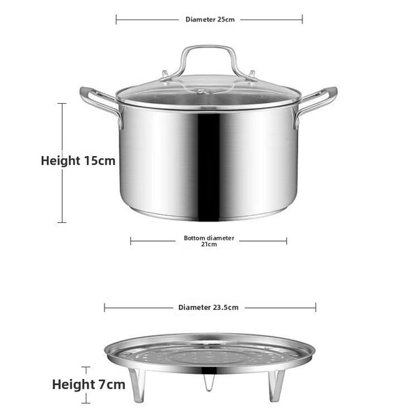 European Stainless Steel Soup Pot