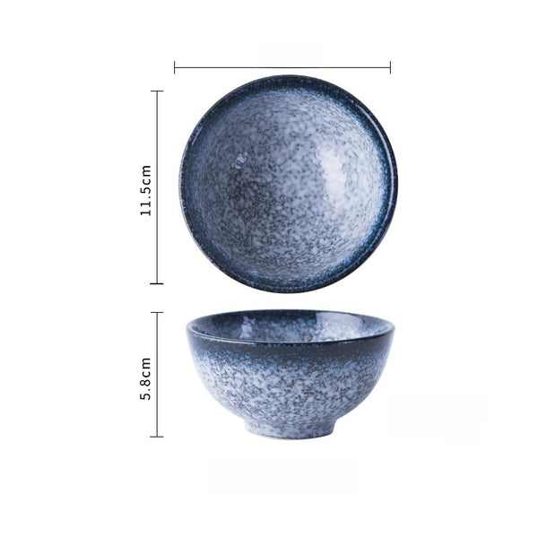 Japanese-Style Porcelain Rice Bowl
