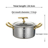 Hammered Texture Stainless Steel Hot Pot Soup Pot