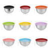 Stainless Steel Mixing Bowl with Silicone Base and Measurement Marks