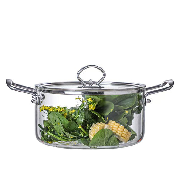 High Borosilicate Glass Pot