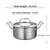 Hammered Texture Stainless Steel Hot Pot Soup Pot