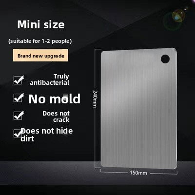 Stainless steel chopping board double-sided