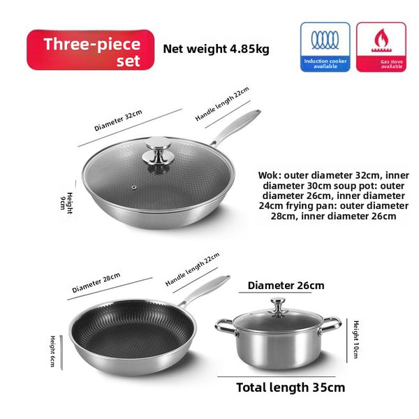 Non-Stick Pot Set (3-Piece)
