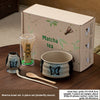 Hand-painted Matcha Tea Whisk Set with Ceramic Bowl