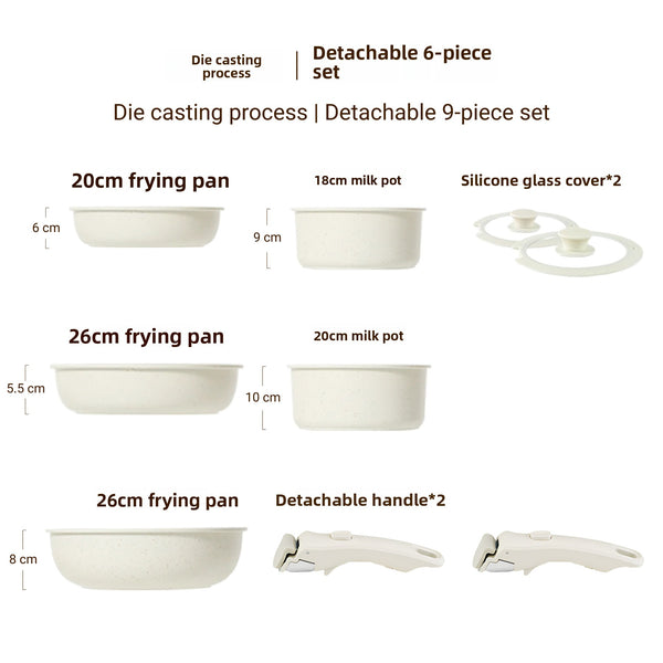 Removable Handle Non-Stick Pot