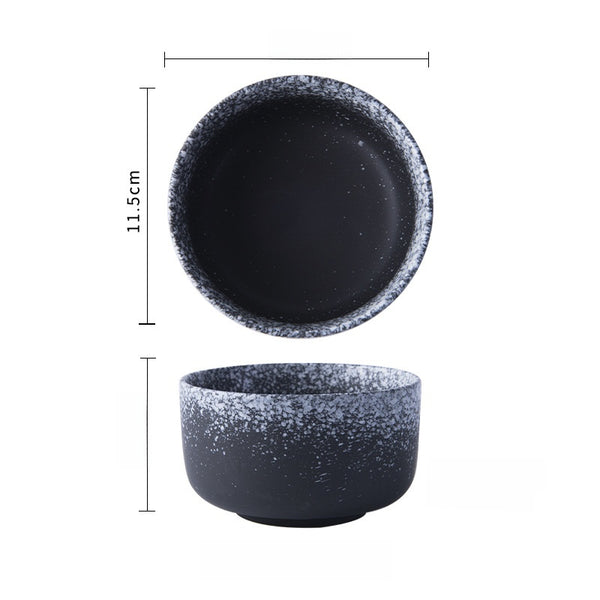 Japanese-Style Porcelain Rice Bowl