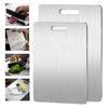 Stainless steel chopping board double-sided