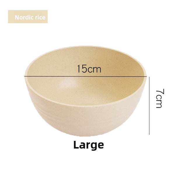 Anti-slip plastic soup bowl