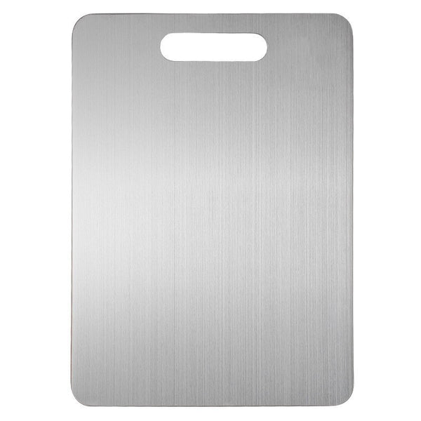 Stainless steel chopping board double-sided