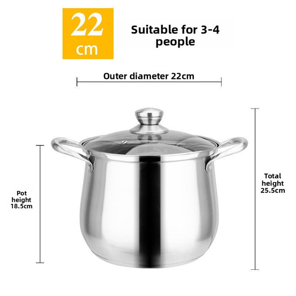 304 ultra-high strength stainless steel soup pot