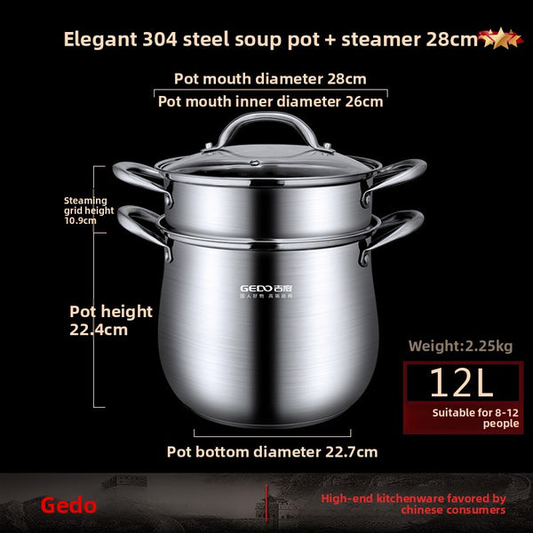 304 Stainless Steel Soup Pot