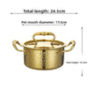 Hammered Texture Stainless Steel Hot Pot Soup Pot