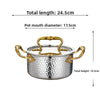 Hammered Texture Stainless Steel Hot Pot Soup Pot