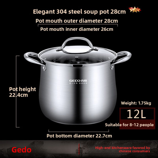304 Stainless Steel Soup Pot