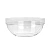 Large transparent thickened PC salad bowl