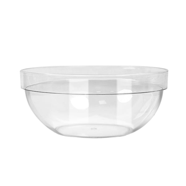 Large transparent thickened PC salad bowl