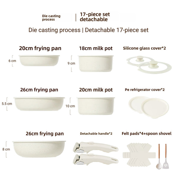 Removable Handle Non-Stick Pot