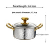 Hammered Texture Stainless Steel Hot Pot Soup Pot
