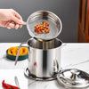Stainless steel oil filter pot