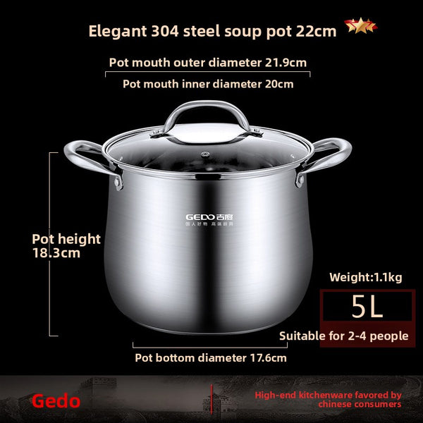 304 Stainless Steel Soup Pot