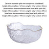 Irregular transparent colored glass bowl