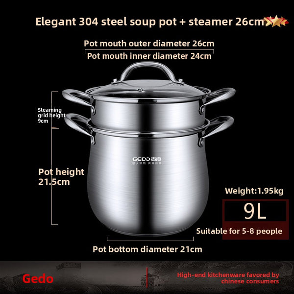 304 Stainless Steel Soup Pot