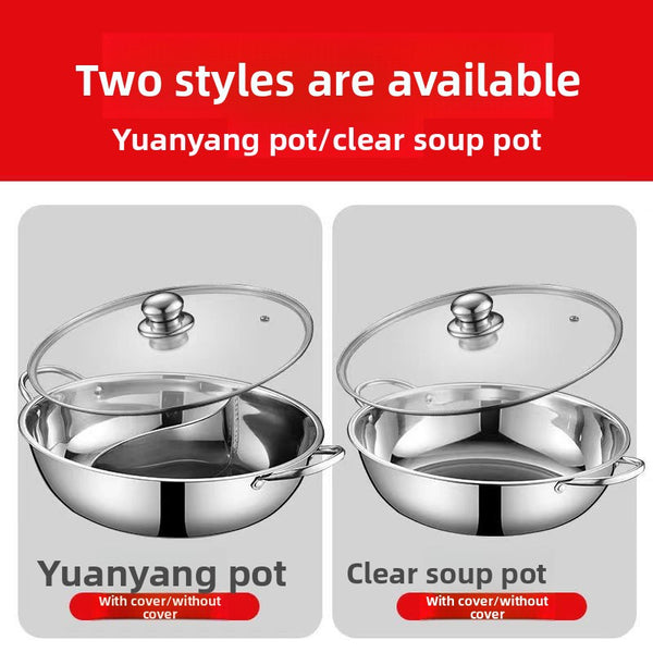 Stainless steel pot