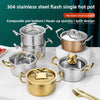 Hammered Texture Stainless Steel Hot Pot Soup Pot