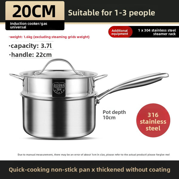 316 Stainless Steel Milk Pot