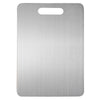 Stainless steel chopping board double-sided