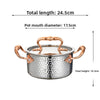 Hammered Texture Stainless Steel Hot Pot Soup Pot